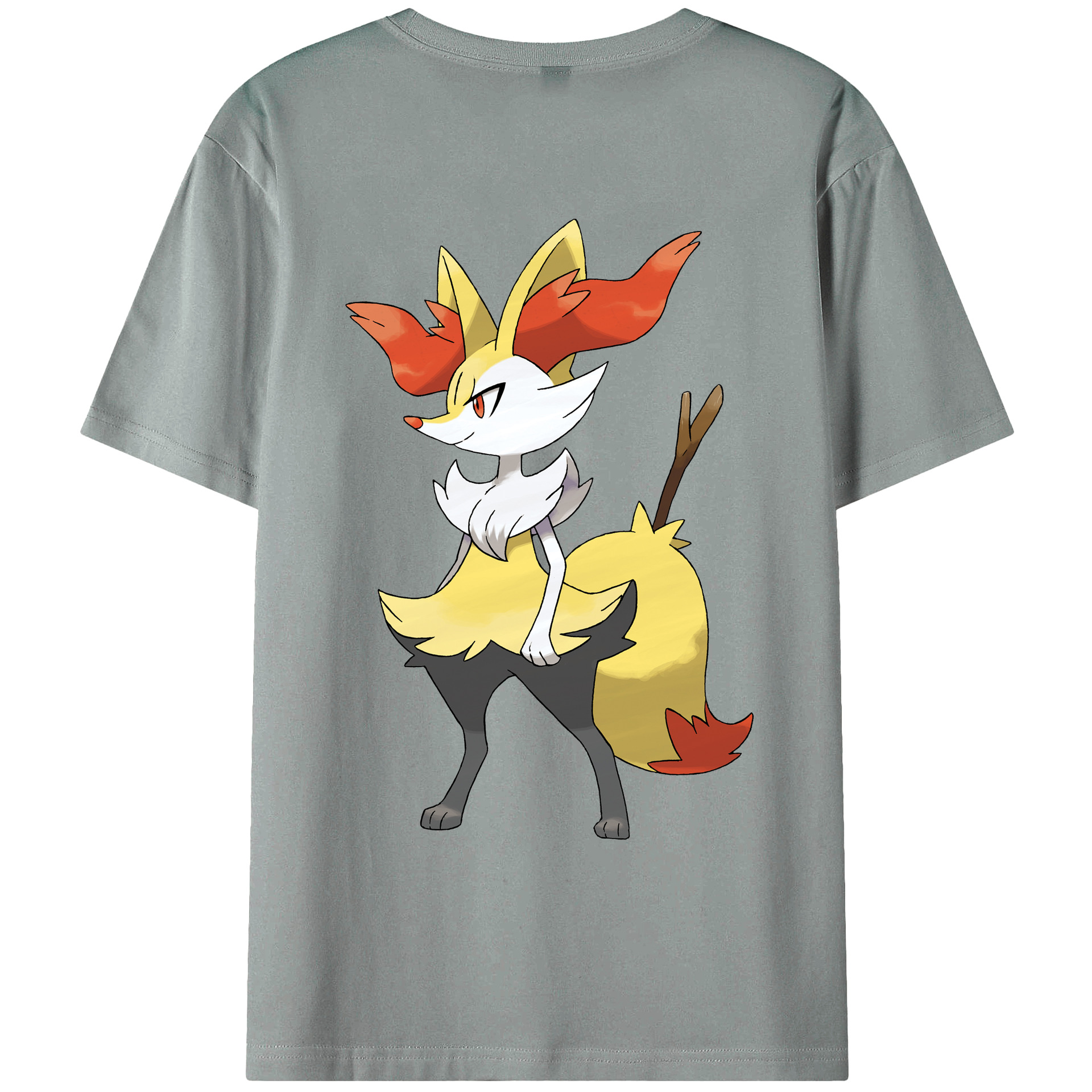 （画像用） ポケットモンスター Pokémon 綿100％ メンズ半袖Tシャツ（バックプリント） 通気性